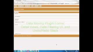 Data Moving Plug-in Forms: Detail Views, Data Filtering UI, and Undo/Redo Stack