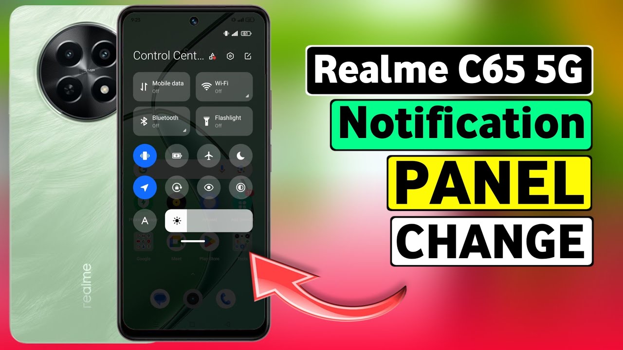 Realme C65 5G Notification Panel Change |Notification Panel Change In ...
