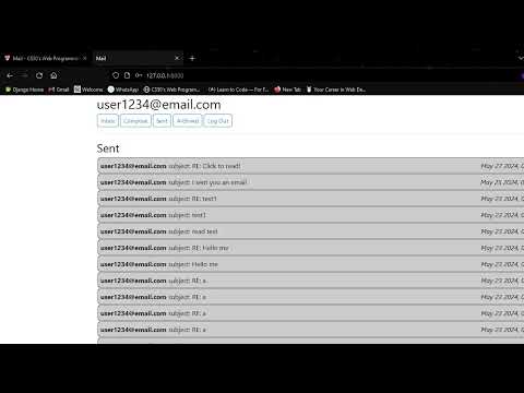 CS50w Project 3 - Mail