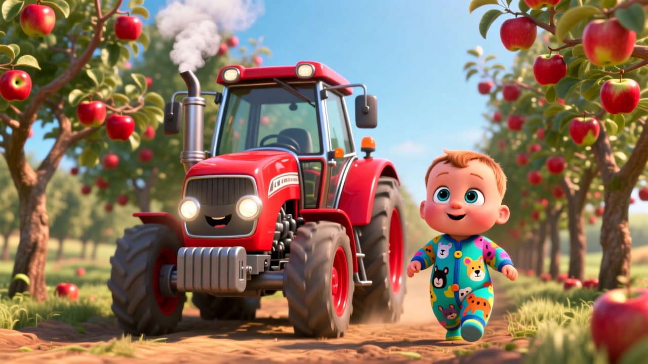 Boom Boom Baby Tractor 🚜🎵 | Fun Kids Song | Learn Vehicles for Toddlers