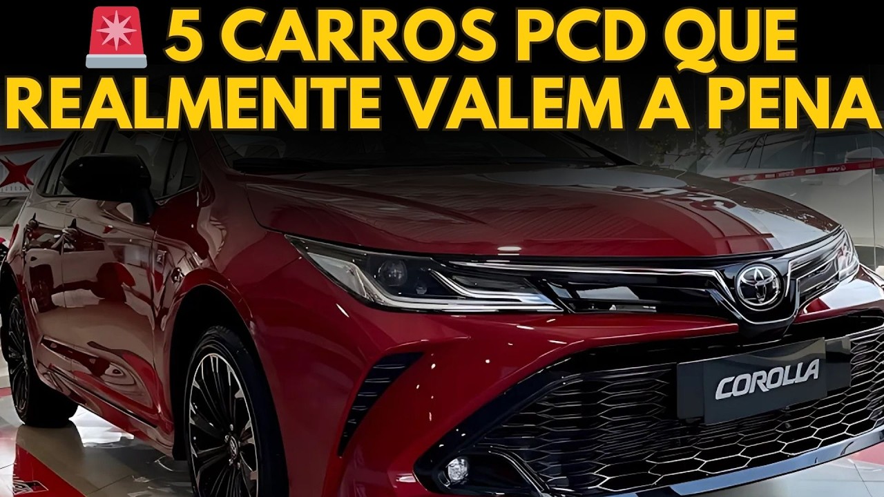 5 CARROS PCD COM DESCONTO QUE VALEM A PENA INVESTIR EM 2025