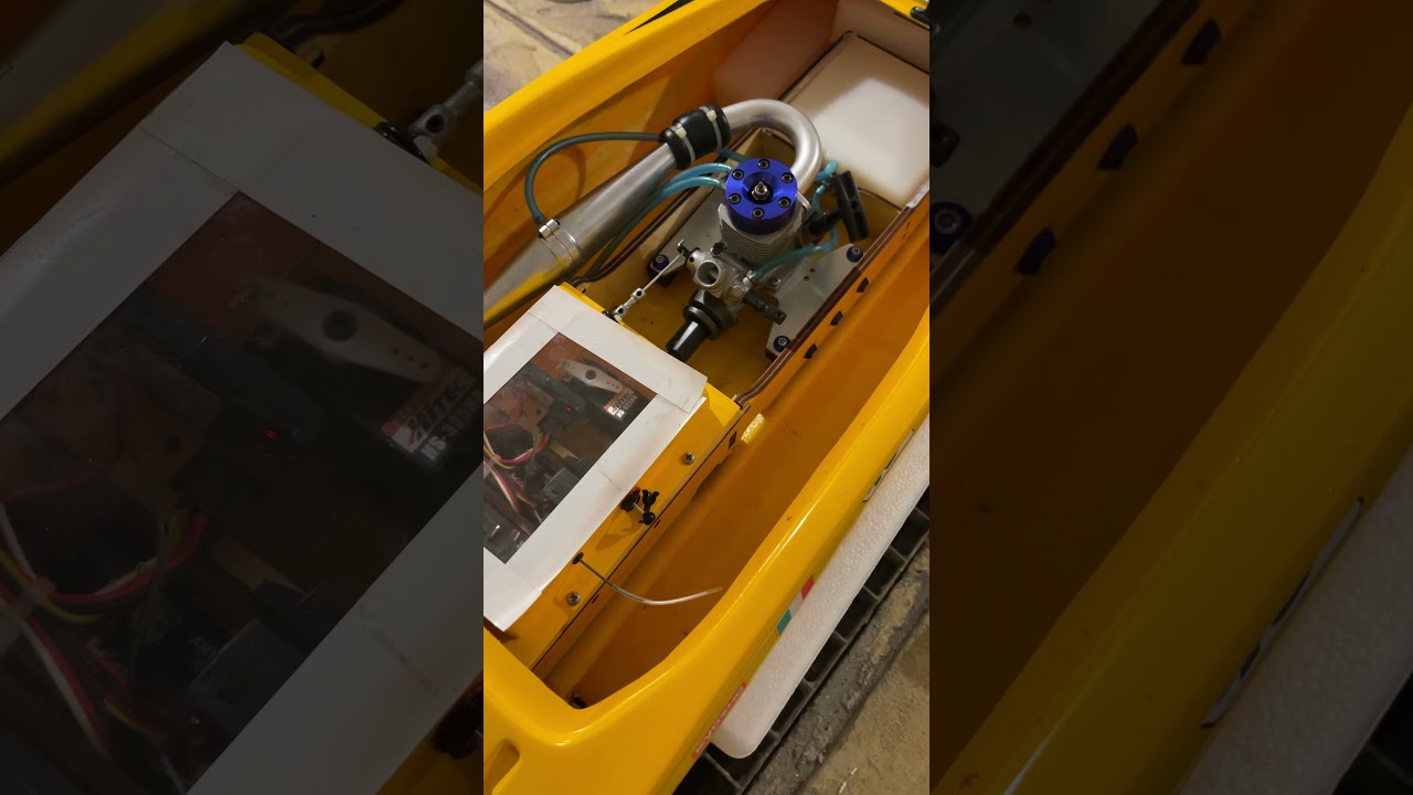 Kyosho Lamborghini C1 CAT RC Nitro Boat 4K