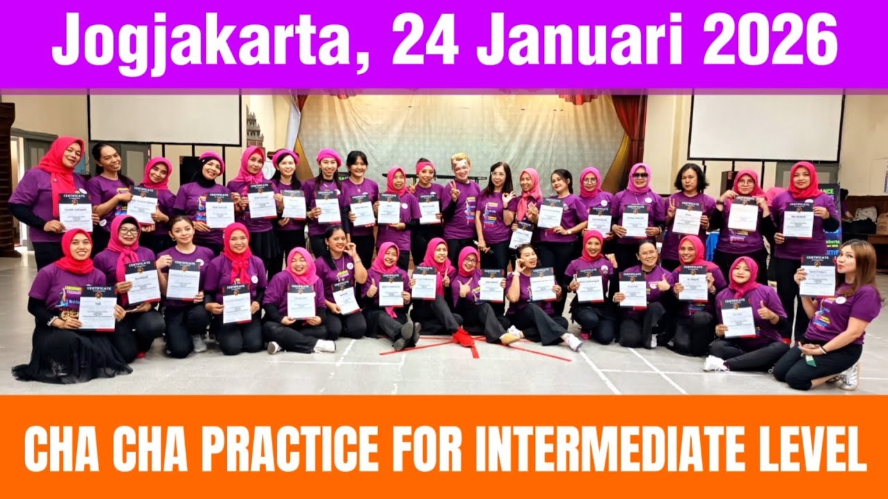 Cha Cha Cha Drill | 2 Cha Cha Cha Figures | Line Dance Training | Jogja 2026