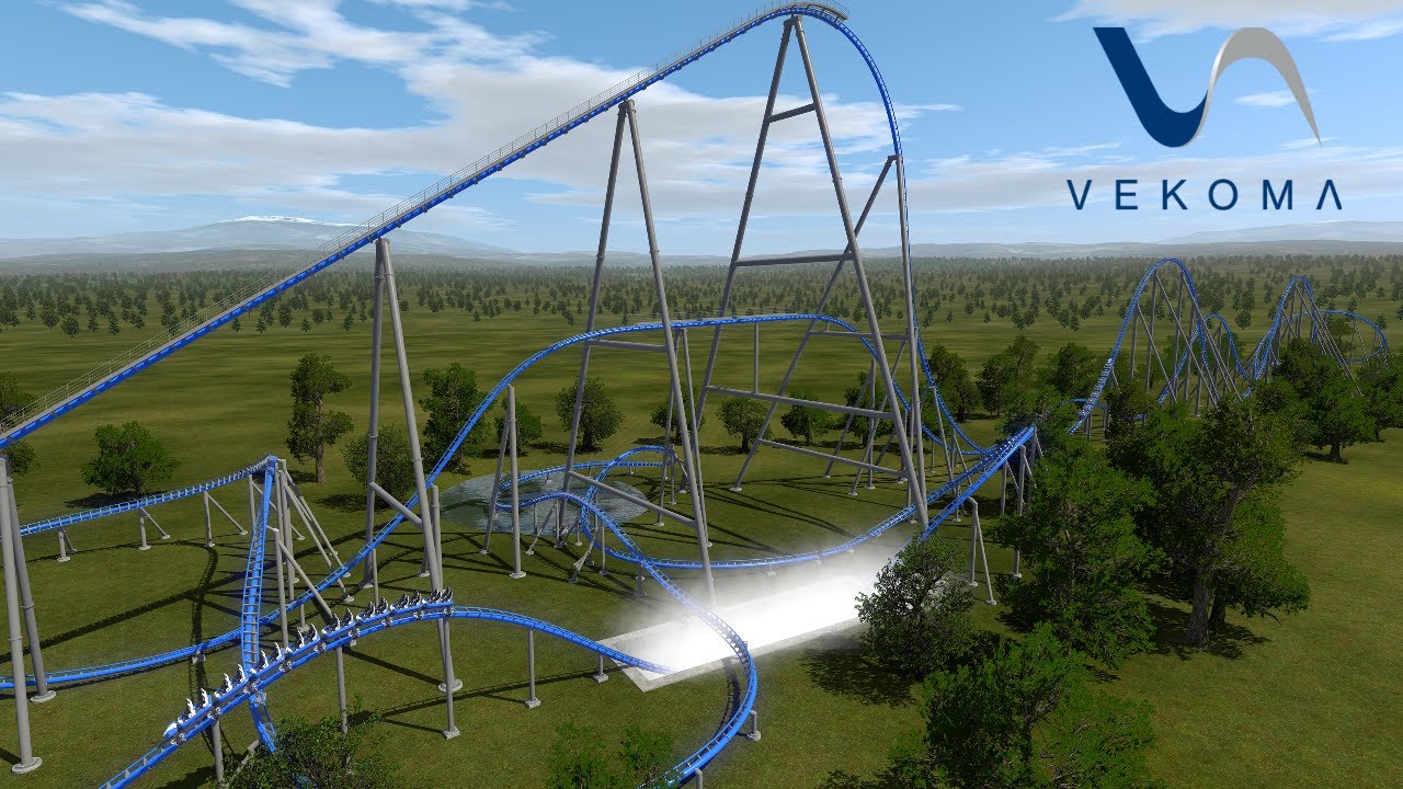 Vekoma Hyper Coaster Concept NoLimits2 Professional 4K 60fps YouTube