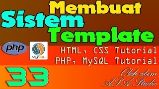 Membuat Sistem Template, 33, Menu Atas Tombol Over, PHP, MySQL, CSS Tutorial Series