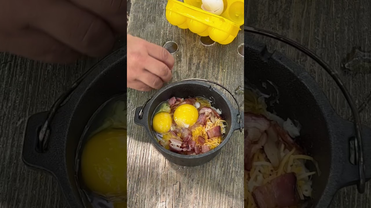 Campfire Breakfast Skillet #dutchoven #campcooking #outside #food #breakfast