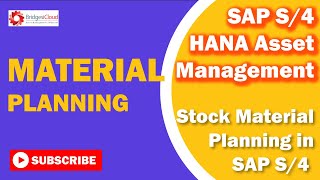 Stock Materials Planning 1 - : SAP S/4HANA EAM Topics, Tips and Tricks