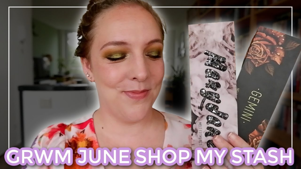 GRWM JUNE SHOP MY STASH // Full face makeup look ft. my go to summer time base makeup