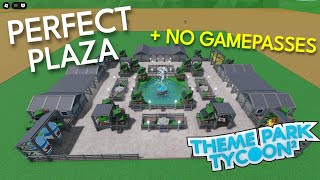 How To Build The Perfect Plaza! [NO GAMEPASSES] | Theme Park Tycoon 2 screenshot 3