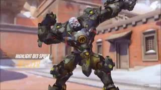 Overwatch - Reinhardt fail - a totally planned Reinhardt Highlight