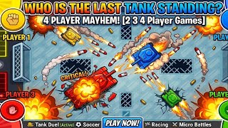 🔥 LAST TANK STANDING BATTLE! 😱 4 Player Tank Mayhem 💥 Epic Multiplayer Gameplay
