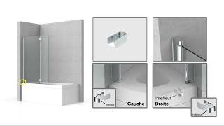 Notice De Montage Pare Bain Cc 2 Volet Pivotant Lapeyre