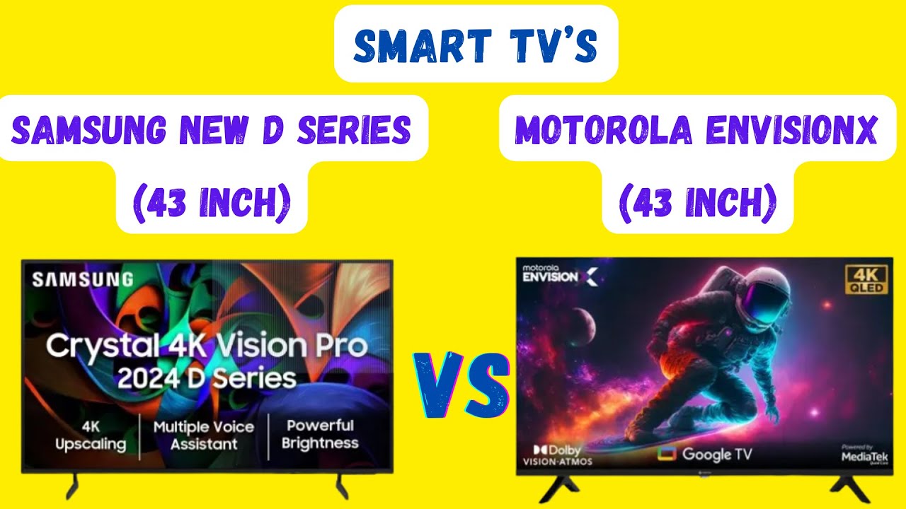 "Samsung 4K LED vs Motorola QLED🔥 | Best 43” TV Under ₹30,000? FULL Comparison!"