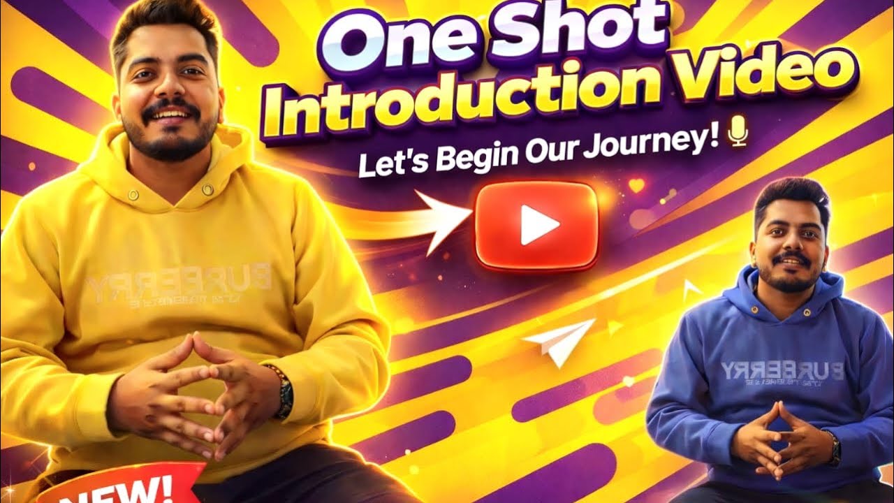 My first introduction video for social media | without scripting | 13 mins Bina script k