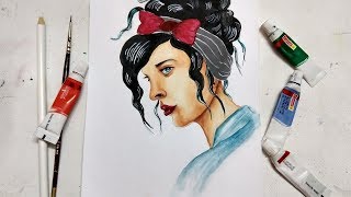 easy portrait painting