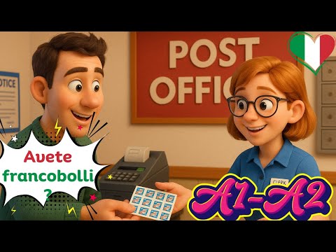 Learn useful Italian phrases for everyday life | Post Office Conversations | A1–A2