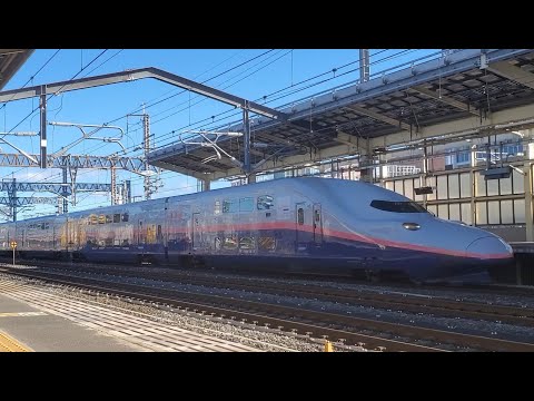高崎駅8:37入線「上越新幹線E4系Maxとき306号 東京行き」