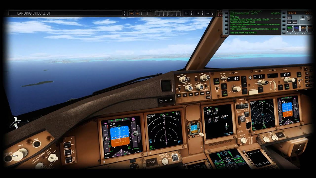 IGS RWY13   VHHX   Kai Tak   77W AFR905 with TAM Standard Procedures and FS2CREW