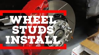 Evo X GSR New Wheel stud install