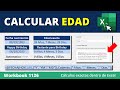 Cómo Calcular la EDAD EXACTA en Excel con la FECHA DE NACIMIENTO
