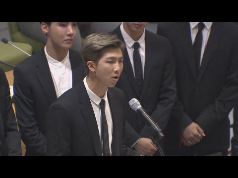 '2030 유엔무대' 장식한 방탄소년단…"자신의 목소리를 내달라" / 연합뉴스TV (YonhapnewsTV)