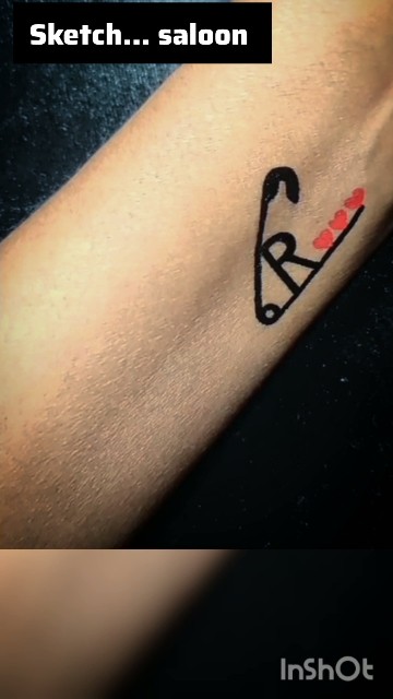 #short new R letter tattoo design 😱🤩#viral#tattoo #trending #art# ...