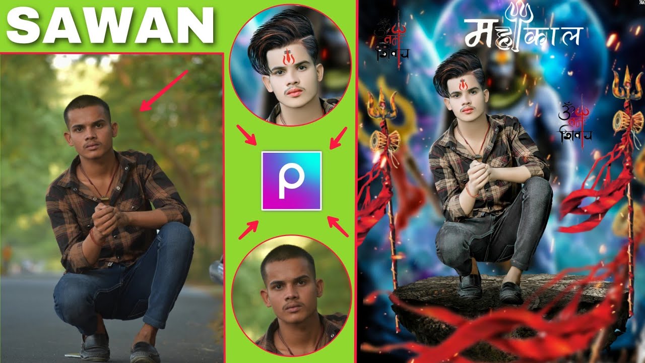 Mahadev 🕉 Face Photo Editing || Sawan Photo Editing || Bol Bum Photo Editing Full Hindi Tutorial