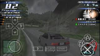 Initial D Street Stage ppsspp Gameplay  Kyoichi Sudo Vs Ryosuke In Tsuchisaka with Replay