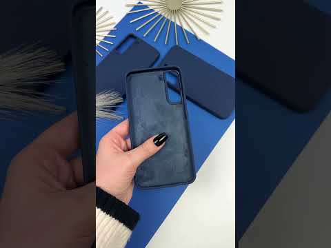 Силіконовий чохол на Samsung Galaxy S22 Plus Dark blue (8), видео 1