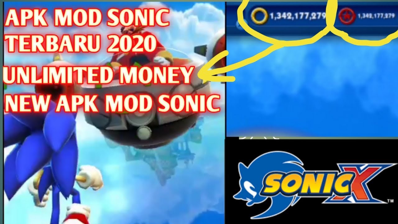 APK MOD SONIC DASH TERBARU 2020 UNLIMITED MONEY,MOD APK SONIC