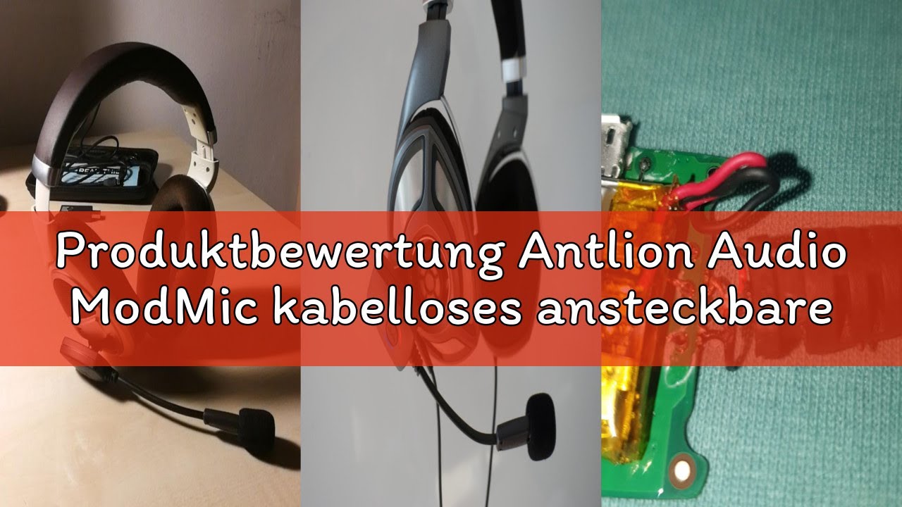 Produktbewertung Antlion Audio ModMic kabelloses ansteckbares Mikrofon Uni- und Omni-direktionales M