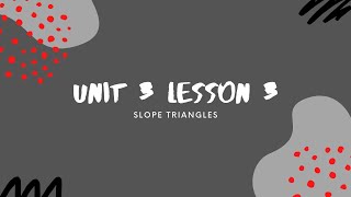 Famous Math 8 // Unit 3 Lesson 3 // Slope and Similar Triangles Wealth