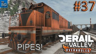 DERAIL VALLEY OVERHAULED - HAULING PIPES IN SNOW! #37