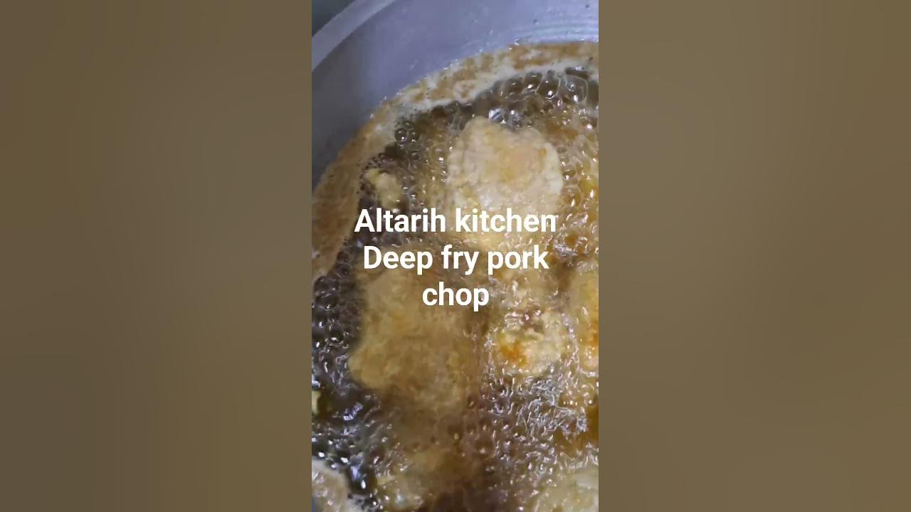 Altarih Kitchen Deep fry pork chop YouTube