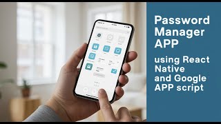 Password Manager APP with React Native and Appscript - SRpass