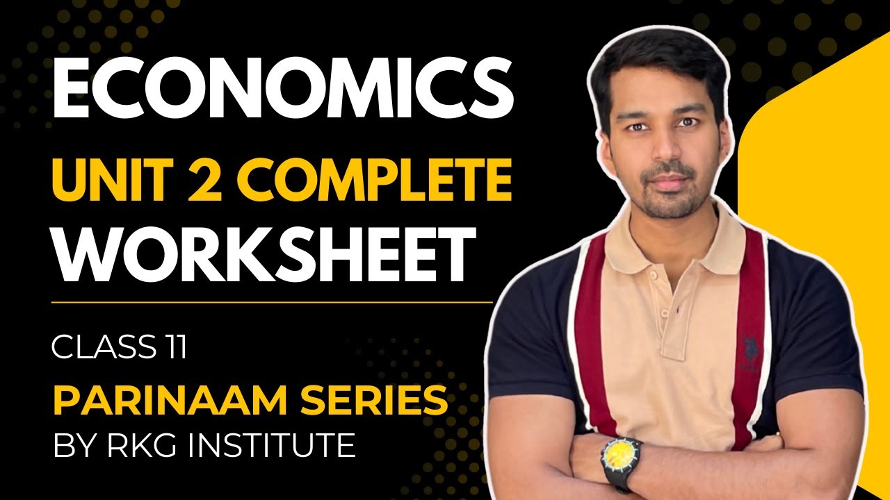Consumer's Equilibrium & Demand - Worksheet 🔥 | Class 11 Micro Economics | PARINAAM SERIES
