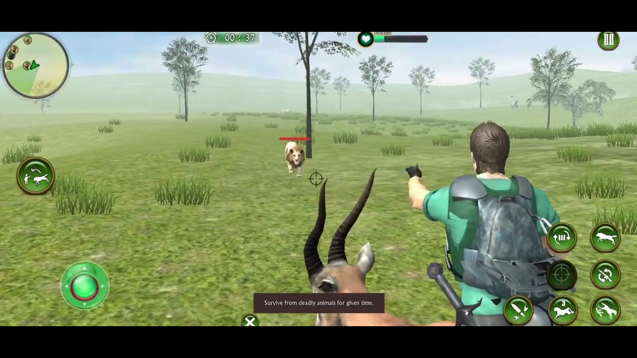 lost island jungle adventures game,riding deer and hunting wild animals #10-game play (android, sos)