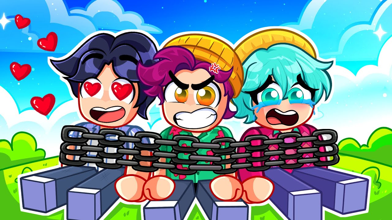 We're CHAINED TOGETHER in Roblox! (Saja Boys)