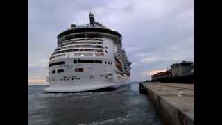 Cruise ship undocking Port of Falmouth