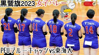 【黒鷲旗2023】🦅③今大会初優勝したPFUブルーキャッツvs大学四冠女王東海大マーメイズ🏐第７１回全日本男女選抜バレーボール大会丸善インテックアリーナ大阪 Women's Volleyball