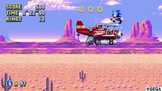 Sonic Mania - Mirage Saloon Act 1 (Sonic) Score Attack - 32,400