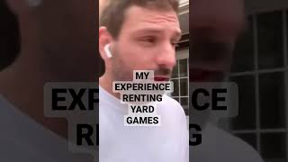 My Experience Renting Yard Games #shorts #yardgames #rentalbusiness #eventrentalbusiness