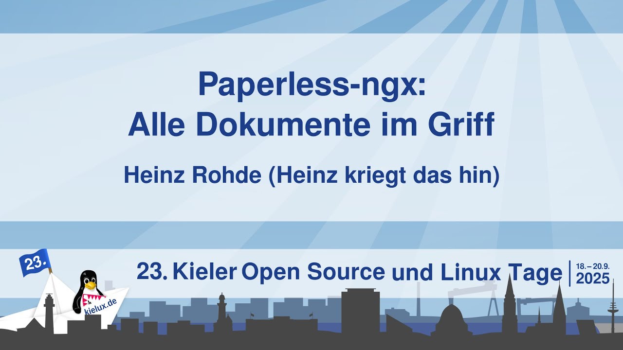 Paperless-ngx: Alle Dokumente im Griff [23. Kielux 2025]