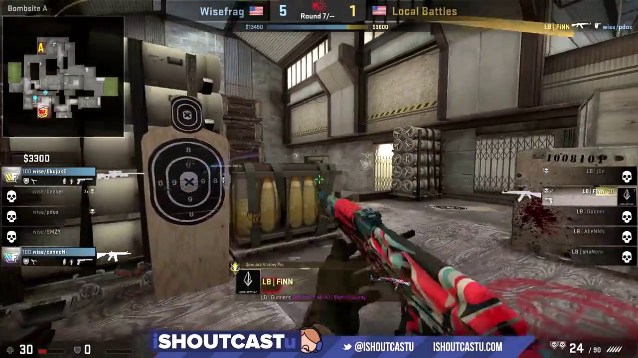 ESEA-Main: Wisefrag vs. Local Battles on de_cache @iSHOUTCASTu