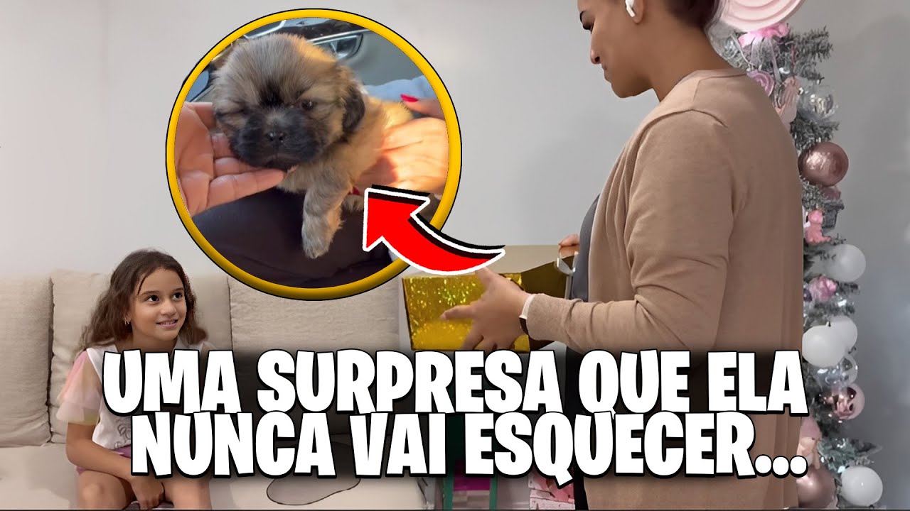 REALIZEI O MAIOR DESEJO DA MINHA FILHA UM CACHORRINHO! 🐶