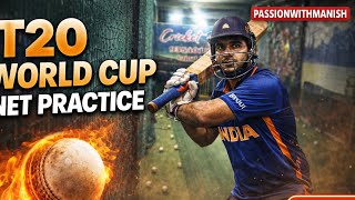 “T20 World Cup Style Net Practice 🏏🔥 | Match Preparation | PassionWithManish)”#cricket #t20 screenshot 5