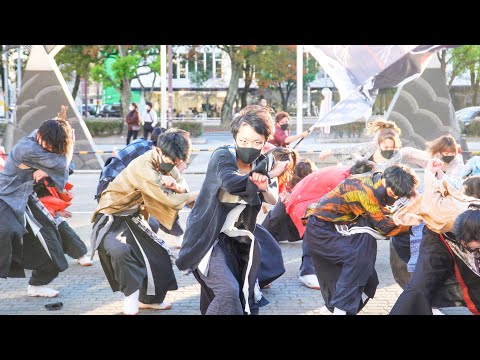 [4K] 八雲一座 2回目　四日市よさこい祭り やったろ舞 2021 プレイベント (中央)