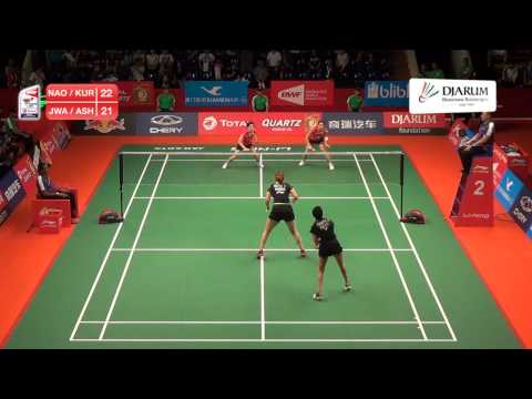 Jwala Gutta/Ashwini Ponnappa (India) VS Naoko Fukuman/Kurumi Yanao (Japan)