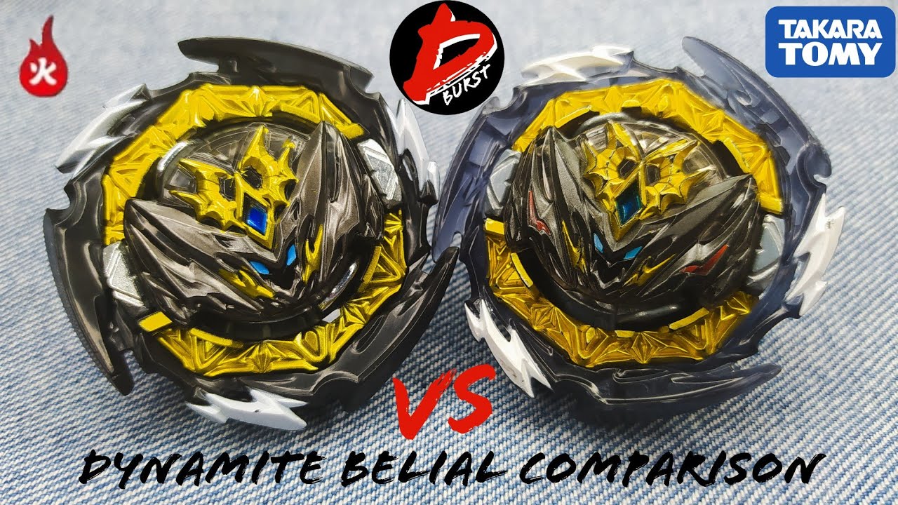 Dynamite Belial Comparison | Takara Tomy VS Flame Brand | Beyblade Burst Comparison