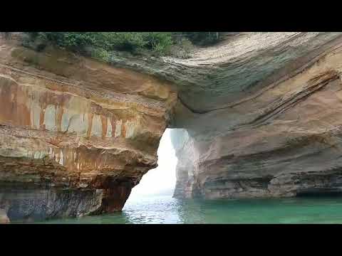 Threading the Needle at Grand Portal Point, Pictured Rocks National Lake Shore Park Lake Superior